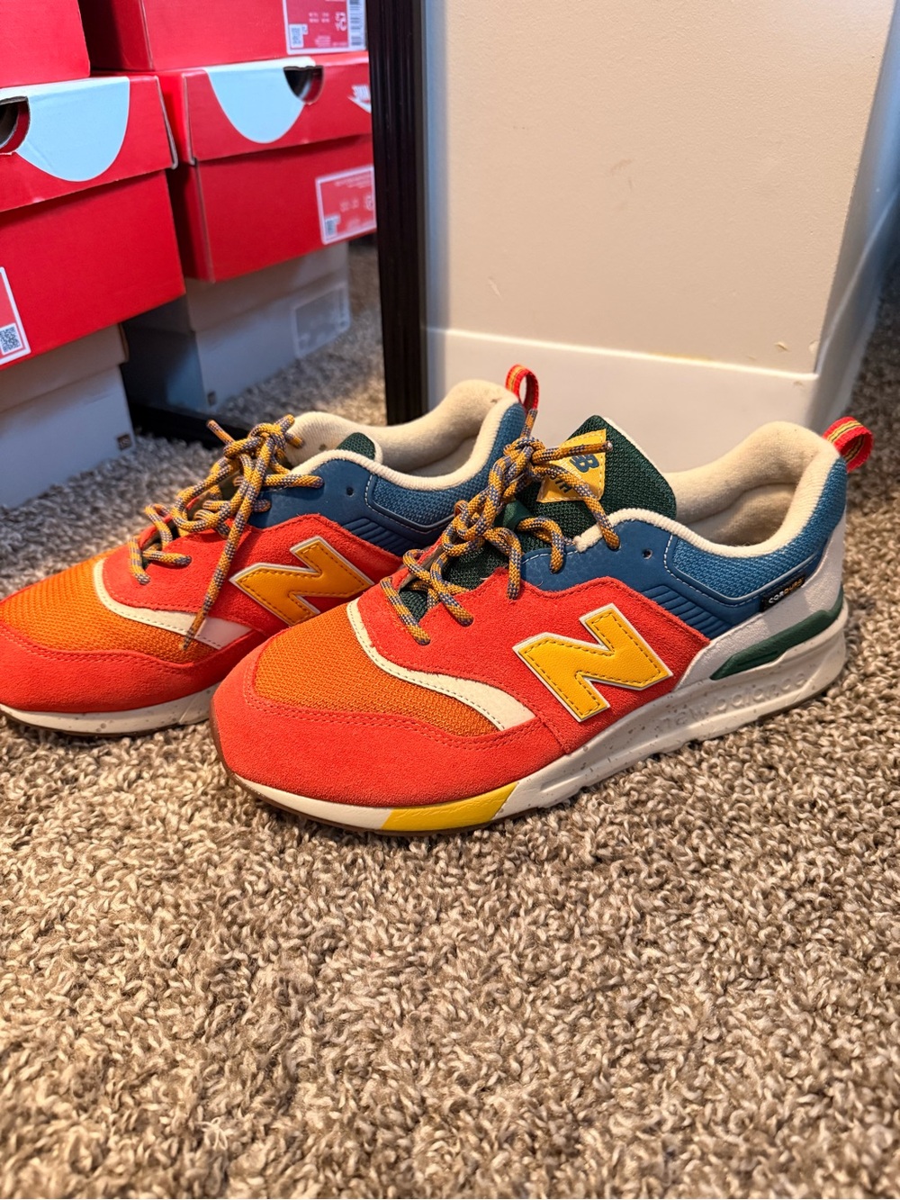 997H New Balance Orange, Yellow & Blue Multicolor Sneakers